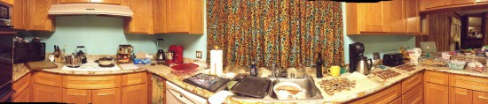 Our kitchen, filled with treats.