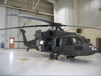 out latest prop - a blackhawk helicopter