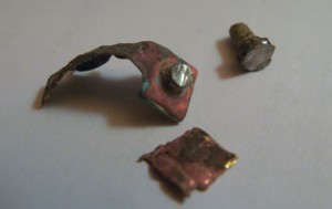 bits and pieces of the old terminal connector