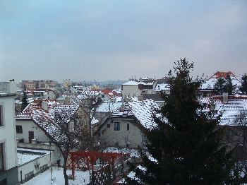 Prague from window