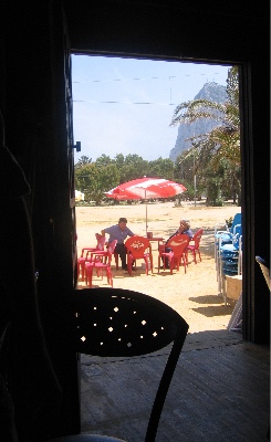 Gibraltar from our lunch table